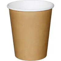 HorecaTraders Wegwerp Koffiebekers Lichtbruin (1000 Stuks) | 3 Formaten