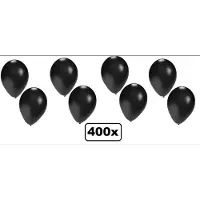 Thema party 400x Ballonnen zwart - ballon halloween black and white begrafenis helium festival