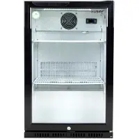 Husky C1-865-BK-NL-HU - Flessen Koelkast - Met Glazen Deur - 130 Liter - Zwart