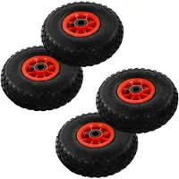 vidaXL Steekwagenwielen 4 st 3,00-4 (245x82) rubber