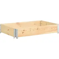 vidaXL Palletopzetrand 80x120 cm massief grenenhout