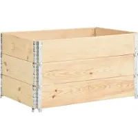 vidaXL Palletopzetranden 3 st 50x100 cm massief grenenhout