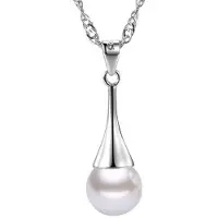 Montebello Montebello, Trendy hanger met synthetische witte parel, Apium