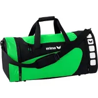 Erima Sporttas Club 5 Line Groen/ Zwart Maat M