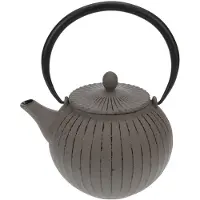 Cosy & Trendy Lantern Grey theepot met filter - 1,2 L gietijzer losse thee