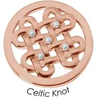 Quoins Disk QMB-62M-R Celtic Knot staal rosekleurig (M)