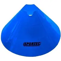 Sportec Afbakenbollen Zacht Plastic Extra Groot Blauw