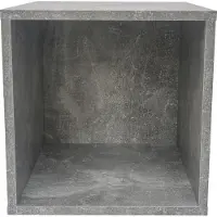 Vdd Opbergkubus Vakkie multifunctioneel vierkant - stapelbaar opbergsysteem - grijs industrieel beton look