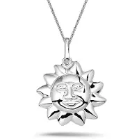 Montebello Ketting Sun - 925 Zilver - Zon - 15x20mm - 42cm