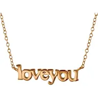 Montebello Ketting Celcia - 925 Zilver Roséverguld - LoveYou - 21x5mm - 45cm