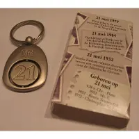 Miko kroniek sleutelhanger - titanium - 10 mei