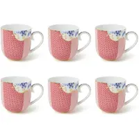 Pip studio Mok Royal Pink Small 260 ml (Set van 6)