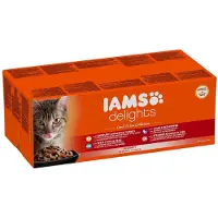 IAMS 2x Delights Land - Sea in Saus 48 x 85 gr