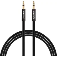ORICO 3,5mm Jack stereo audio slim kabel / zwart - 1 meter