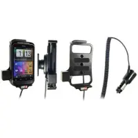 Brodit houder geschikt voor HTC Wildfire S Actieve houder met 12/24V lader. Let op: Uitlopend artikel, Kan niet retour!