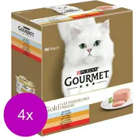 Gourmet Gold Mousse Rund - Kattenvoer - 4 x Mix 8x85 g