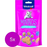 Vitakraft Mininos Fancy Jerky - Kattensnack - Zalm - 5 x 40 g