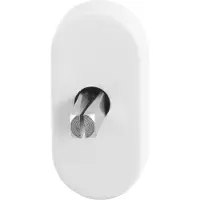 GPF bouwbeslag GPF Draaikiepmechanisme ovaal 65x30x12 mm wit stift 32 mm