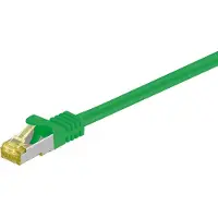 Varia Cat7, 15 meter, Cat7, S/FTP (S-STP), RJ-45 connector aan beide uiteinden, groen