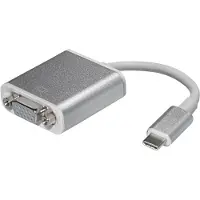 MaxTrack USB-C naar VGA adapter met DP Alt Mode (1920 x 1200) / wit - 0,15 meter