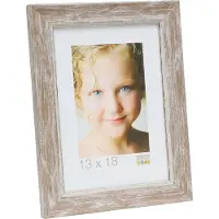 Deknudt Frames S45WF3 Fotokader In Beige Geschilderd Met Passend Biesje - 40 x 50 cm