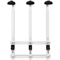 Olympia wandmodel fleshouder 3 flessen, 24,5(b) x 32(d)cm. Verstelbare hoogte: tot 10cm