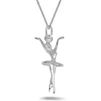 Montebello Ketting Ballerina - 925 Sterling Zilver - 11x25mm - 45cm