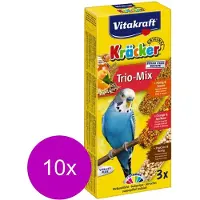 Vitakraft Parkiet Kracker 3 stuks - Vogelsnack - 10 x Honing&Sinaasappel&Popcorn