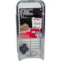 Gerimport Verchroomde keuken trolley met manden 50 x 26 x 63 cm - Opberg trolley