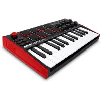 Akai MPK Mini MK3 - 25 toetsen USB MIDI-keyboardcontroller met 8 verlichte drumpads, 8 knoppen, muziekproductiesoftware en Native Instruments Sound Package (NKS-integratie)