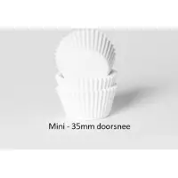 House of Marie MINI Cupcake Vormpjes Wit - pk/500