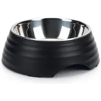 Beeztees Hondenvoerbak Rimpu Zwart D 17,5 H 5,5 Cm 350 Ml