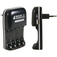 Velleman AA batterij lader - Netstroom - Voor AA, AAA -