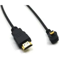Dolphix Micro HDMI - HDMI kabel - 90° haaks naar boven - versie 1.4 (4K 30Hz) - 0,50 meter