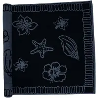 The One Towelling Strandlaken Hawaii Zwart Antraciet