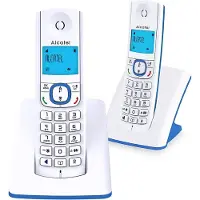 Alcatel F530 DECT-telefoon Nummerherkenning Blauw, Wit