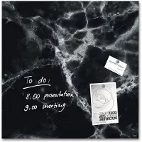 Sigel magnetisch glasbord 48 x 48 cm marmer