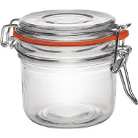 Vogue Glazen weckpot / voorraadpot met beugelsluiting, 200 ml (6 stuks)