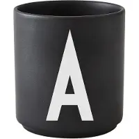 Design Letters beker zwart G