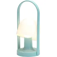 Marset Design tafellamp FollowMe, dimbaar, blauw, Woon-/ Eetkamer, Hout, Design, tafellamp