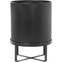 Ferm Living Bau Pot Large - Bloempotten Gegalvaniseerd Staal Black - 100202101