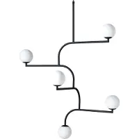 Pholc Mobil 100 Hanglamp Zwart - Hanglampen Glas Black - 510155