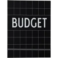 Design Letters budgetboek Zwart