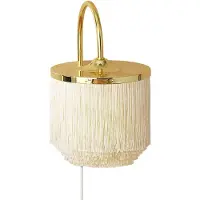 Warm Nordic Wandlampe , Fringe, Beige, Woonkamer, Metaal, Vintage / Retro
