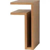 Maze F-shelf Wandplank Links Eiken - Nachtkastjes Eikenfineer Oak - 305118