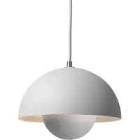 &tradition Hanglampe &Tradition, Flowerpot VP1, dimbare, Grijs, Woonkamer, Metaal, Designer