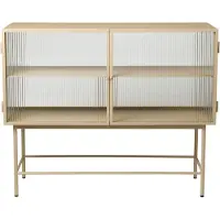 Ferm Living Haze Dressoir Reeded Glass|Cashmere