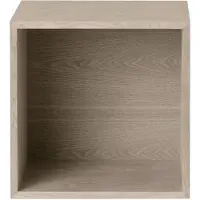 Muuto Stacked 2.0 kast met achterwand - middel eiken