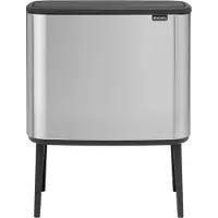 Brabantia Bo Touch Bin Prullenbak - 11 + 23 liter - Afvalscheiding - Matt Steel Fingerprint Proof