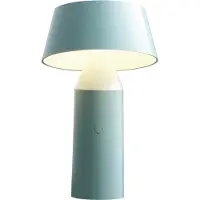 Marset Design tafellamp Bicoca, dimbaar, blauw, Woon-/ Eetkamer, Kunststof, Design, tafellamp